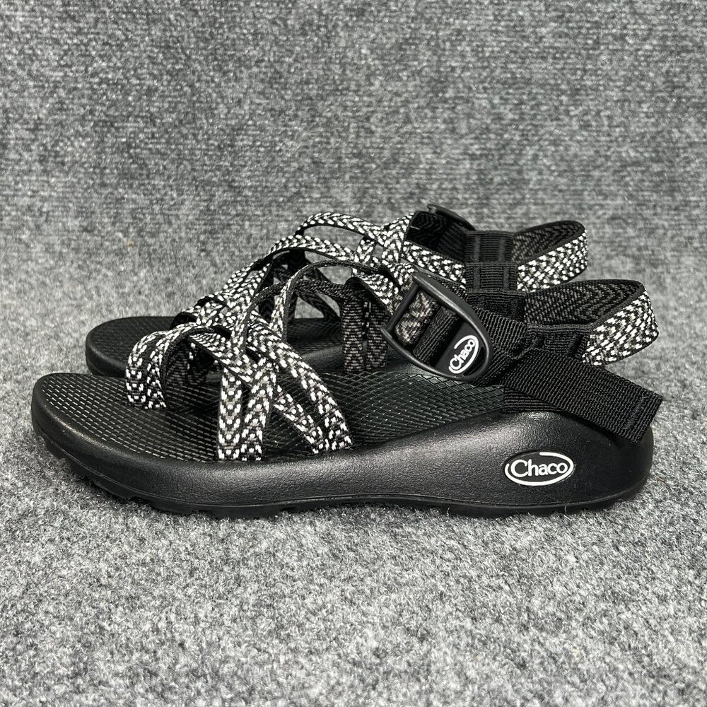 Chaco ZX/2 Classic Sandals Women''s 7 Black White Athletic Outdoor Hiking Water‎ - Picture 4 of 11